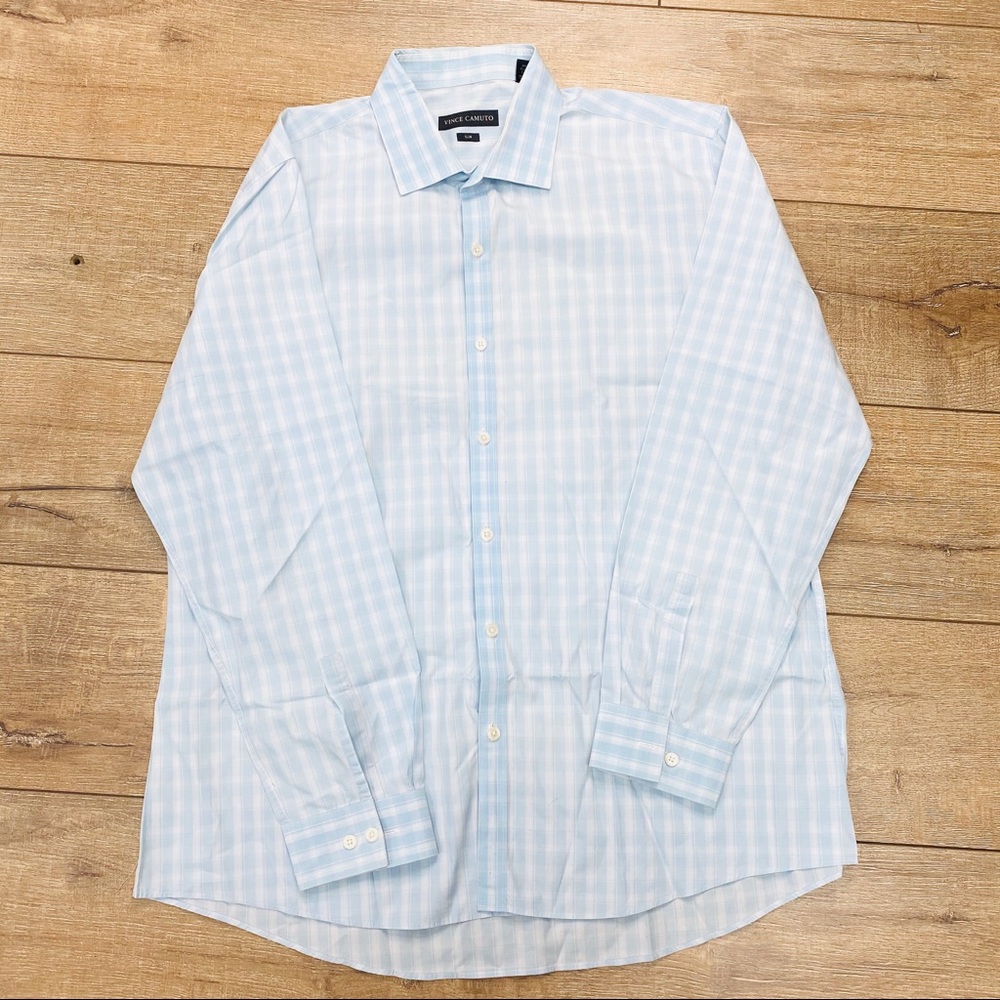 Vince Camuto slim-fit striped button up shirt